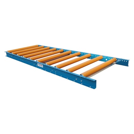 Ultimation Roller Conveyor with Covers, 24inW x 5L, 1.5in Dia. Rollers URS14G-24-6-5U